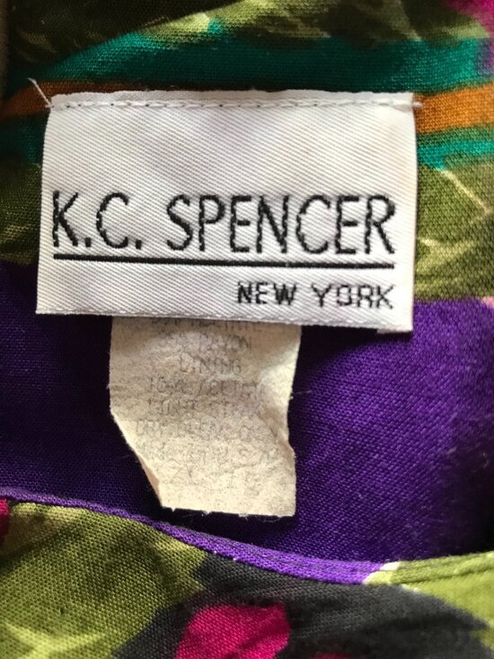 KC Spencer New York Knee-Length Dress: Vintage 70s Floral Leopard Print, Size 10 - Picture 3 of 11